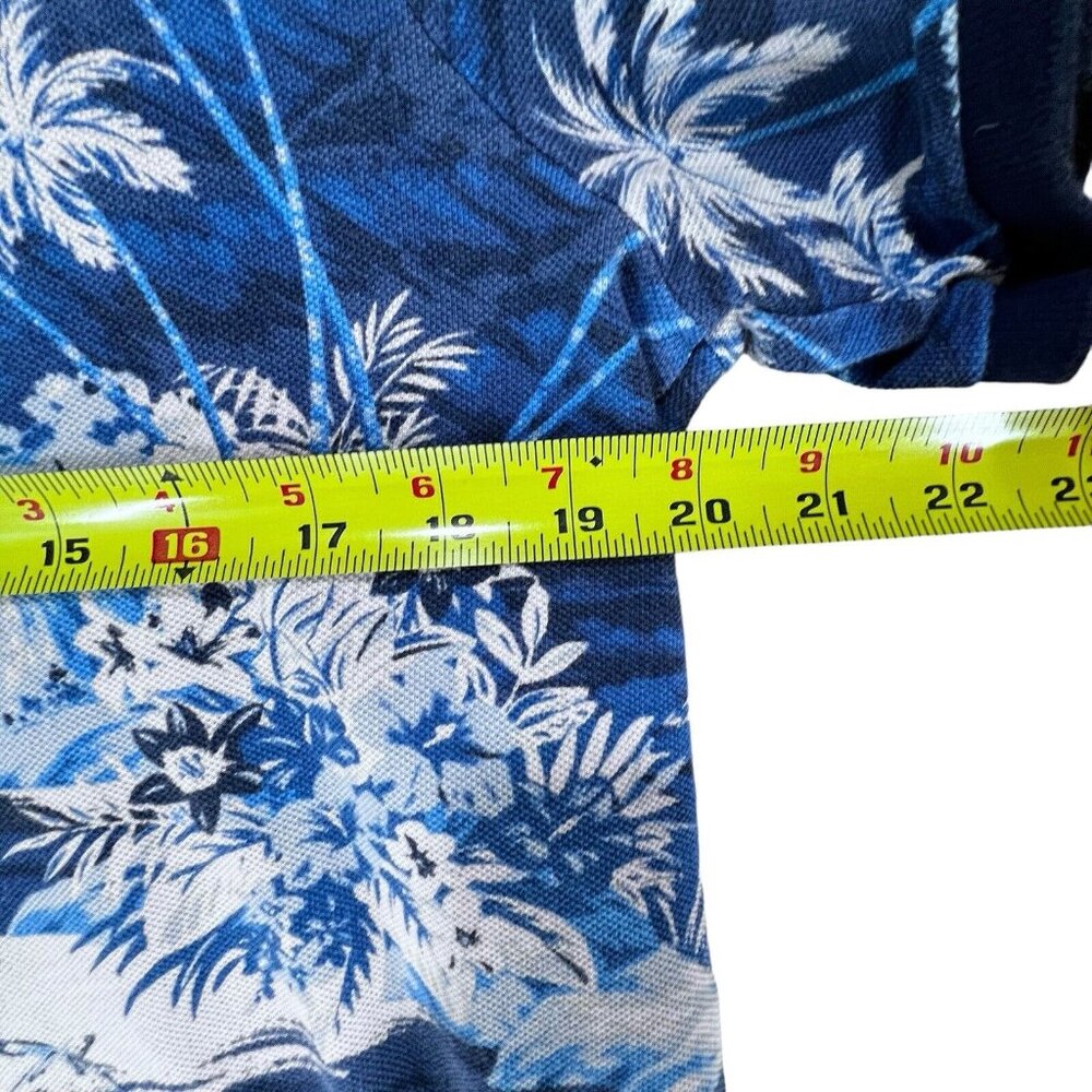 Polo Ralph Lauren Tropical Fish Shirt All Over Mens Med Blue Button Down Classic - Picture 13 of 14